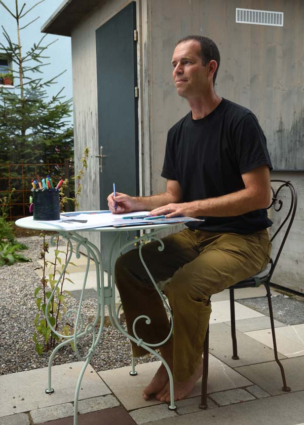 Design Webseite Photoshop im Garten