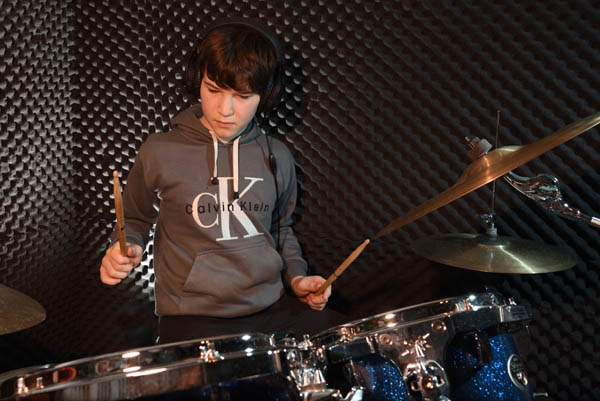 Fotosession Schlagzeug