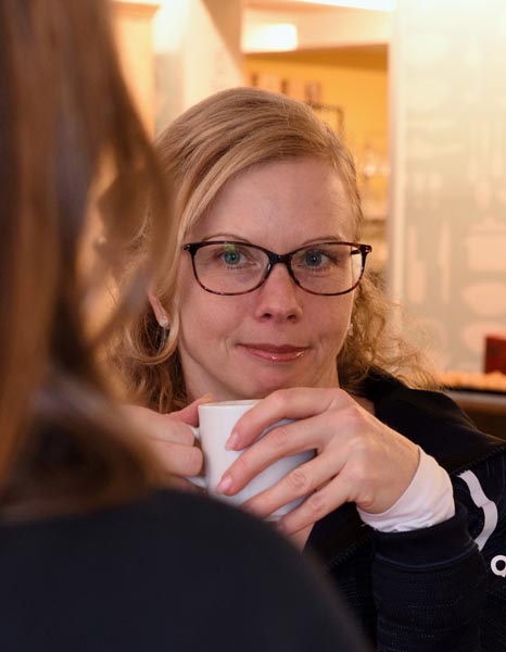 Fotosession im Bistro